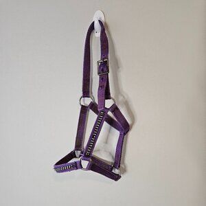Pony Halter, Purple Bling, Used